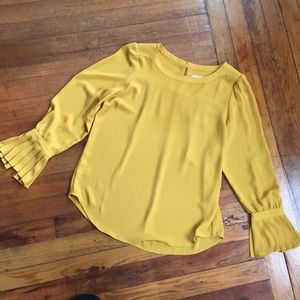 LOFT Accordion Sleeve Blouse